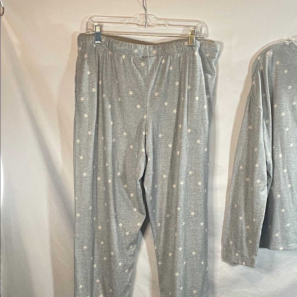 Dearfoams Sky Gray Starry Pajama Set - Picture 12 of 13